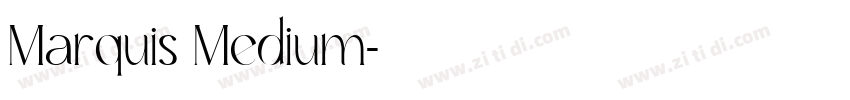 Marquis Medium字体转换